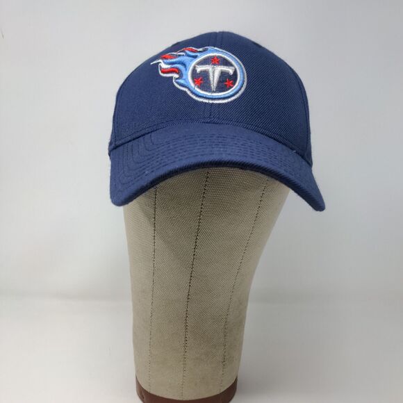 Reebok NFL Men's Strapback Tennessee Titans Hat Blue OSFA Embroidered Logo - Picture 2 of 14